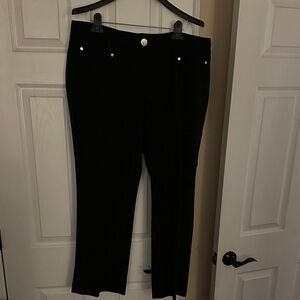 Anne Klein Black Straight Leg Pants